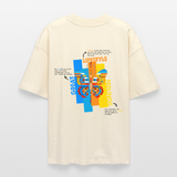 Nebularis, Schmetterling, 1st | Blaster, Oversize Bio T-Shirt, Unisex - Weißgrau