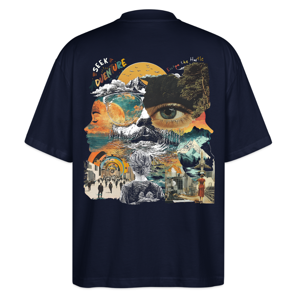 Helian, Frau, 1st | Blaster, Oversize Bio T-Shirt, Unisex - Navy
