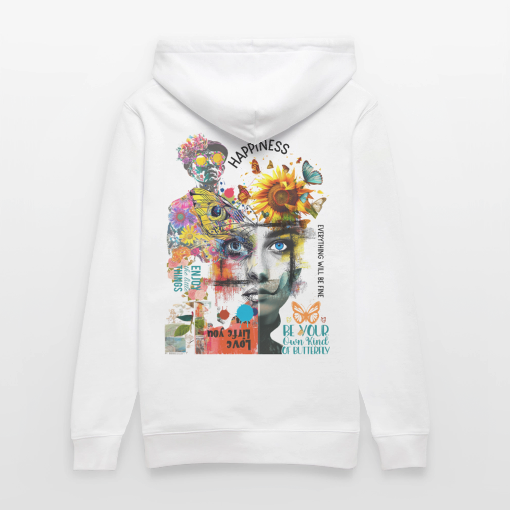 Verdantis, Blaue Augen, 1st | Cruiser, Unisex Bio-Hoodie - Weiß
