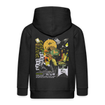 Ryujin, Falke, 1st | Kinder Zip Hoodie - Schwarz