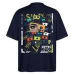 Shahzada, Kassetten, 1st | Blaster, Oversize Bio T-Shirt, Unisex - Navy