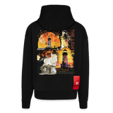 Morian, Leuchtturm, 1st | Heavyweight Oversized Bio Zip Hoodie, Unisex - SOLID BLACK