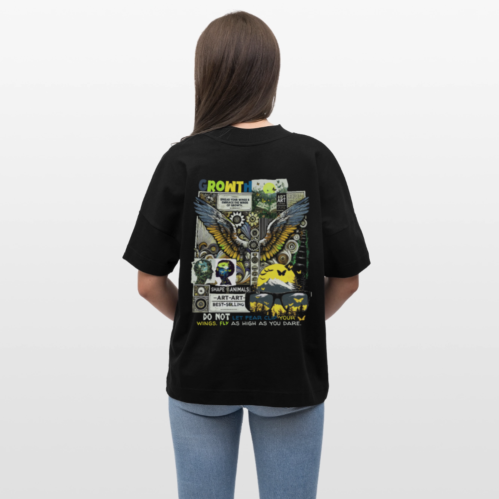 Lugh , Engel, 1st | Blaster, Oversize Bio T-Shirt, Unisex - Schwarz