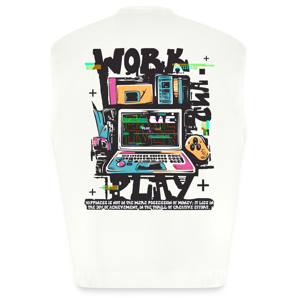 Aetherion, Laptop, 1st | Heavyweight Oversized Bio Tank Top, Unisex - OFF WHITE