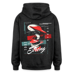 Guanyin, Muschel, 1st | Freshhood, Oversized Unisex Hoodie - Anthrazit