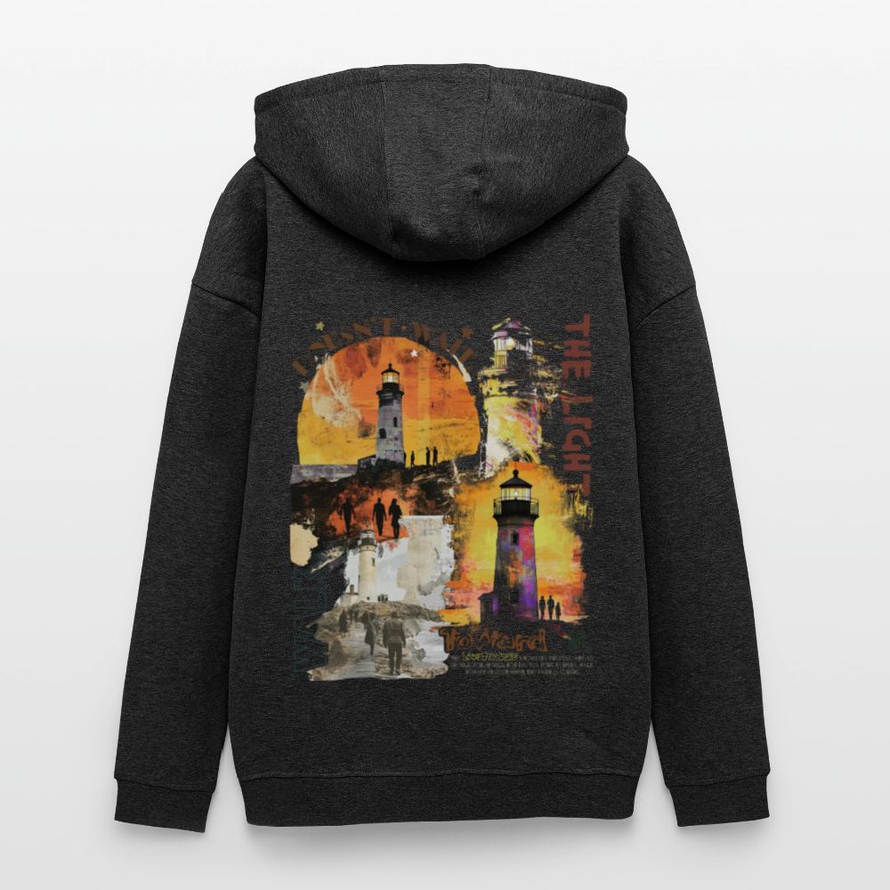 Morian, Leuchtturm, 1st | Freshhood, Oversized Unisex Hoodie - Anthrazit