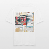 Marsyros, Augen, 1st | Essential, Relaxed Fit Unisex Bio T-Shirt - Weiß