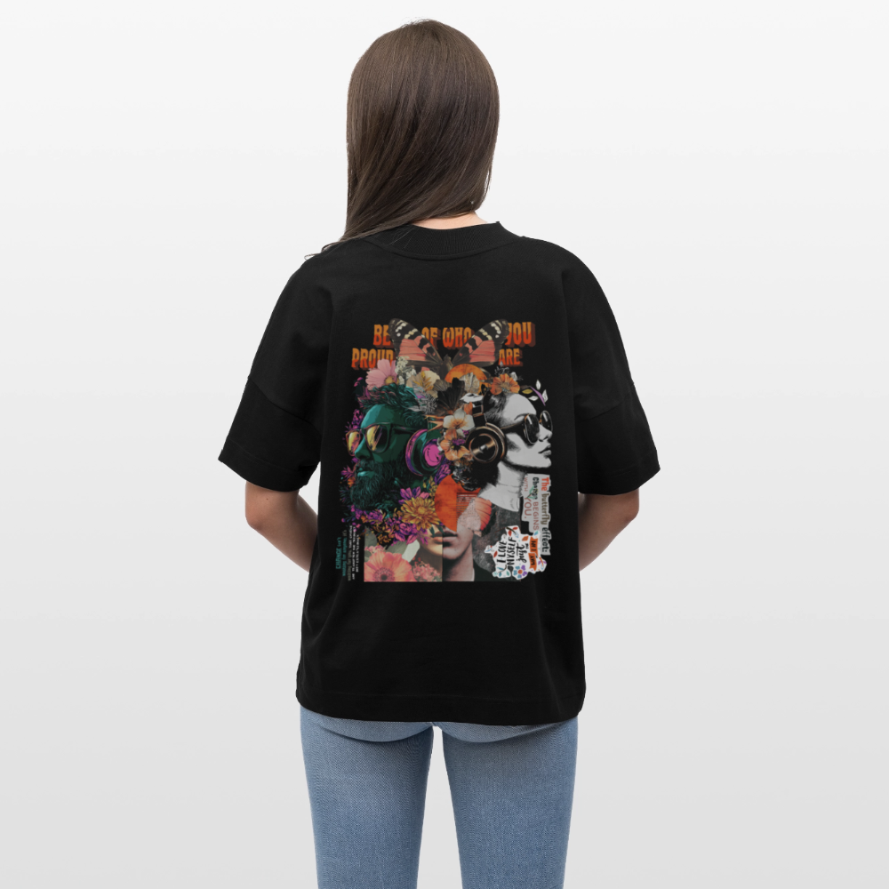 Qareen, Sonnenbrille, 1st | Blaster, Oversize Bio T-Shirt, Unisex - Schwarz