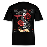 Hephani, Schlange, 1st | Essential, Relaxed Fit Unisex Bio T-Shirt - Schwarz