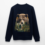 Ghadab, Bär, 1st | Roller, Unisex Bio-Sweatshirt - Navy