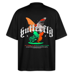 Noşîrêwan, Schmetterling, 1st | Blaster, Oversize Bio T-Shirt, Unisex - Schwarz
