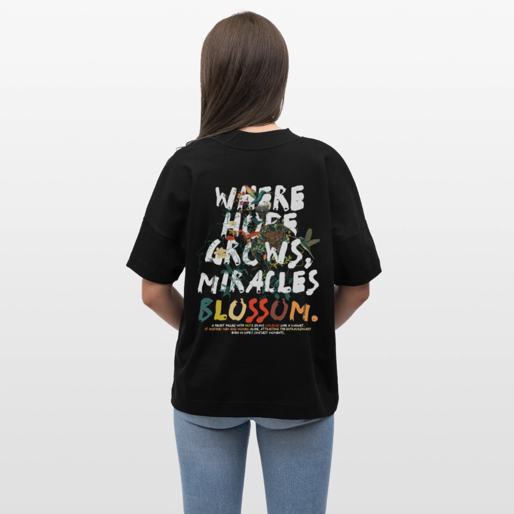 Quetzalcoatl, Vogel, 1st | Blaster, Oversize Bio T-Shirt, Unisex - Schwarz