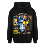 Xurjin, Affe, 1st | Freshhood, Oversized Unisex Hoodie - Schwarz