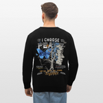 Ravana , Baum, 1st | Roller, Unisex Bio-Sweatshirt - Schwarz