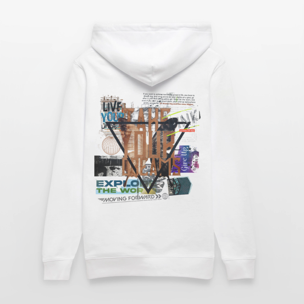 Celestaris, Schmetterling, 1st | Cruiser, Unisex Bio-Hoodie - Weiß