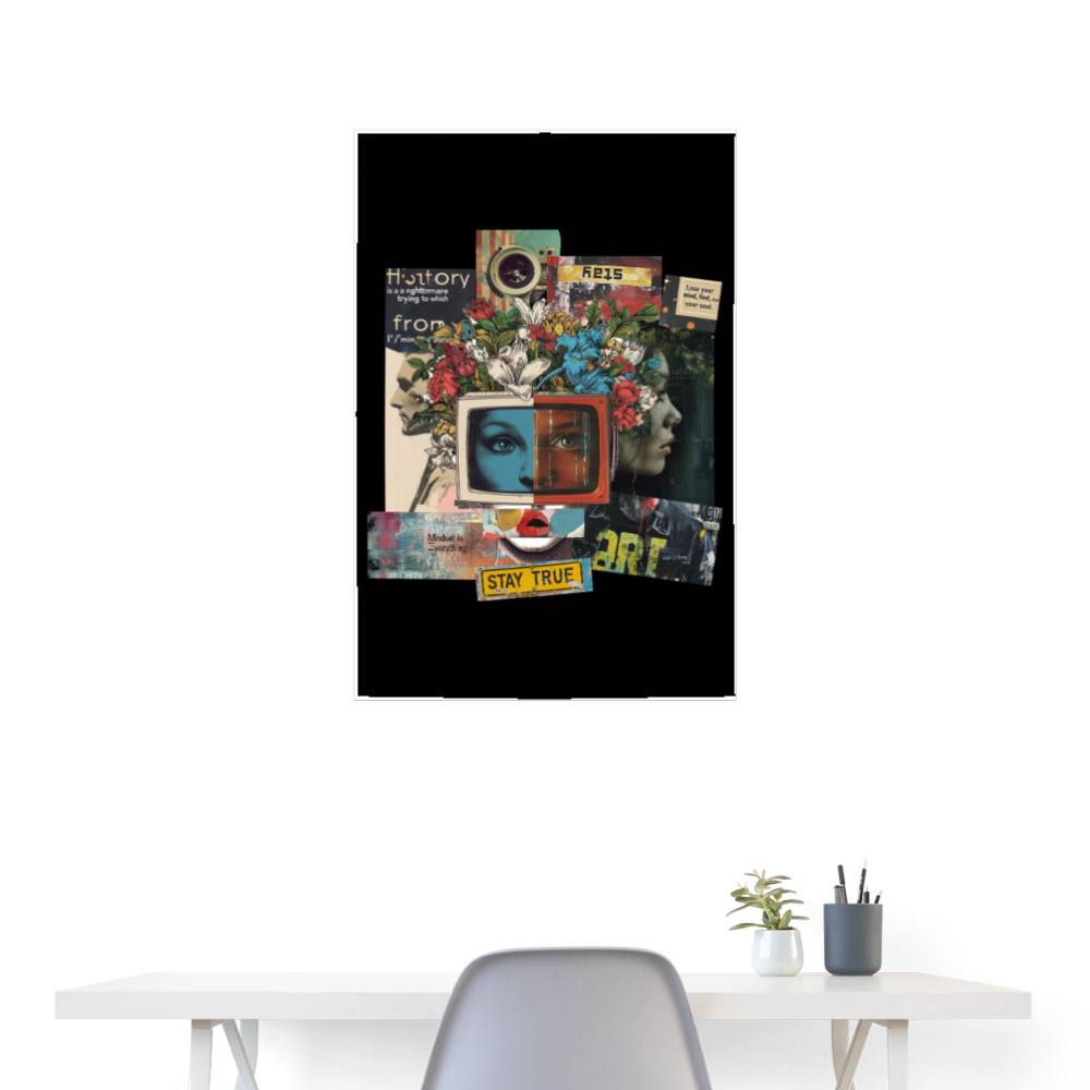 Baranê, Fernseher, 1st | Poster 60x90 cm - Weiß