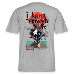 Titanis, Totenkopf, 1st | Essential, Relaxed Fit Unisex Bio T-Shirt - Grau meliert