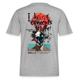 Titanis, Totenkopf, 1st | Essential, Relaxed Fit Unisex Bio T-Shirt - Grau meliert
