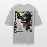 Eldorwyn, Auge, 1st | Blaster, Oversize Bio T-Shirt, Unisex - Grau meliert