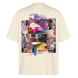 Callistara, Frau, 1st | Blaster, Oversize Bio T-Shirt, Unisex - Weißgrau