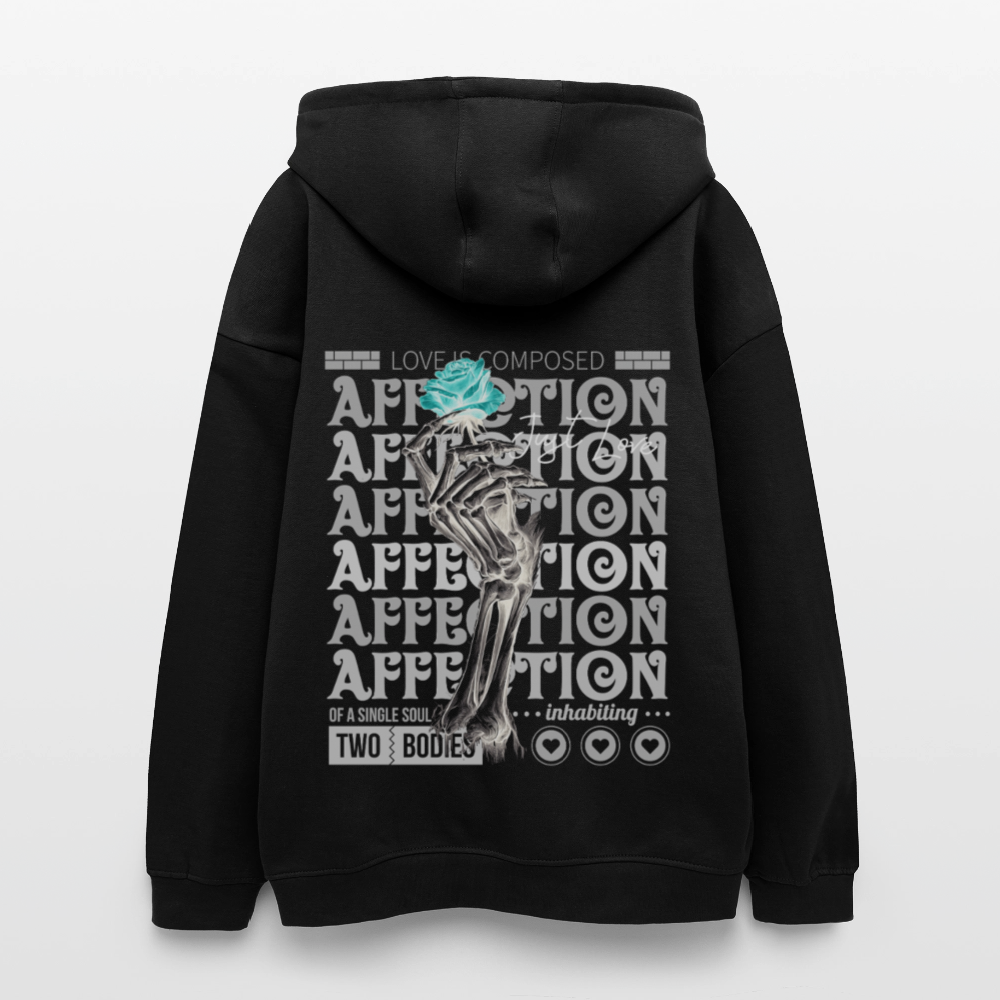 Hestian, Rose, 1st | Freshhood, Oversized Unisex Hoodie - Schwarz