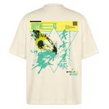 Solvatrix, Schmetterling, 1st | Blaster, Oversize Bio T-Shirt, Unisex - Weißgrau