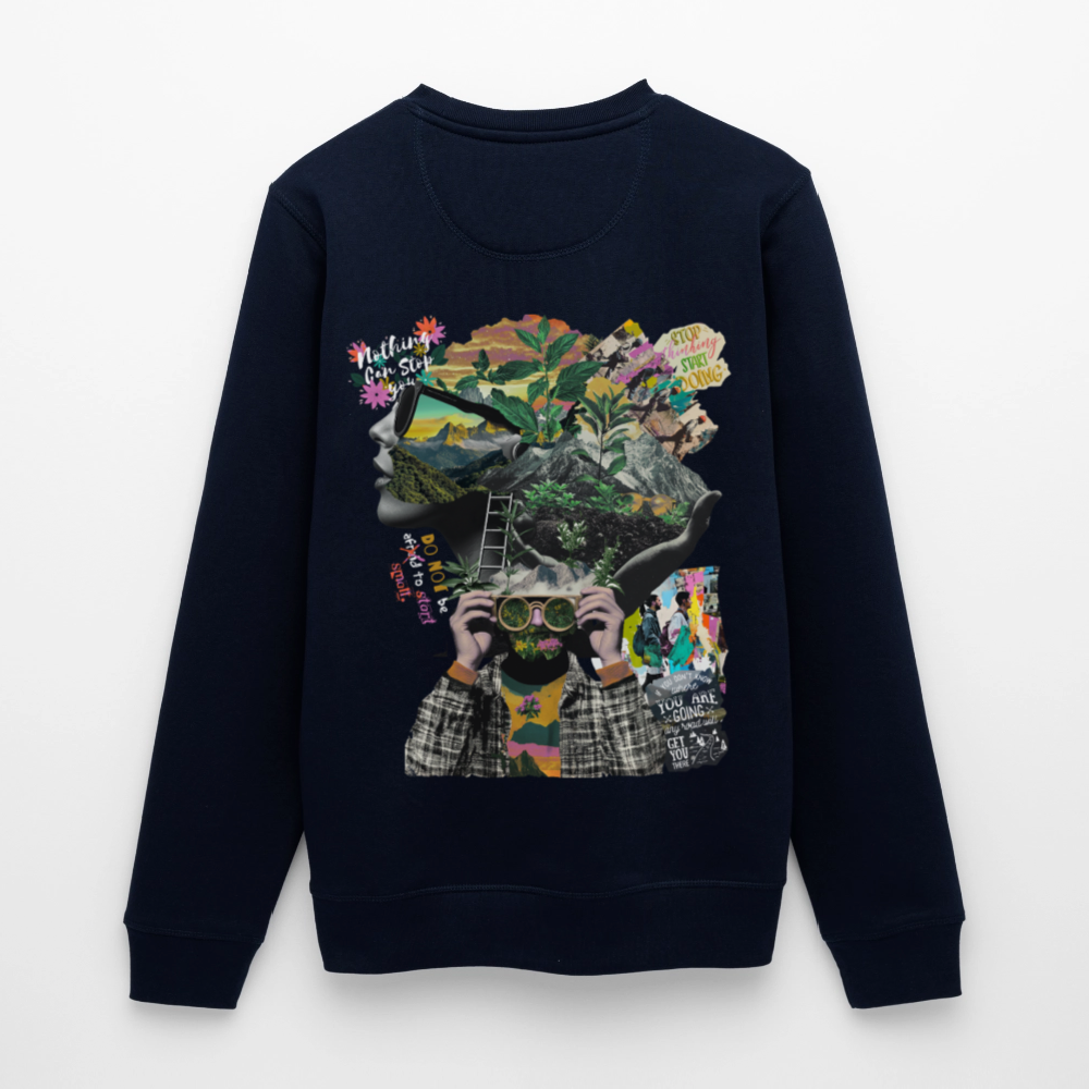 Oceani, Berge, 1st | Roller, Unisex Bio-Sweatshirt - Navy