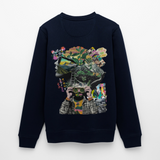 Oceani, Berge, 1st | Roller, Unisex Bio-Sweatshirt - Navy