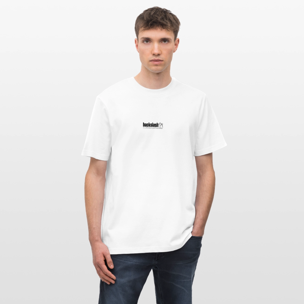 Umbraxion, Sonnenblume, 1st | Essential, Relaxed Fit Unisex Bio T-Shirt - Weiß