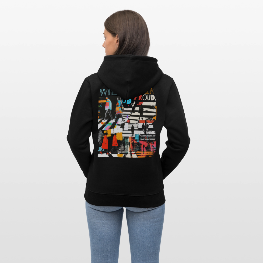 Anankean, Zebrastreifen, 1st | Cruiser, Unisex Bio-Hoodie - Schwarz