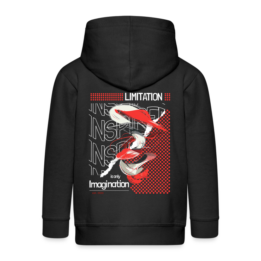 Xiwangmu, Muschel, 1st | Kinder Zip Hoodie - Schwarz