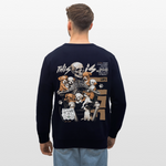 Tezcatlipoca , Hunde & Skelet, 1st | Roller, Unisex Bio-Sweatshirt - Navy