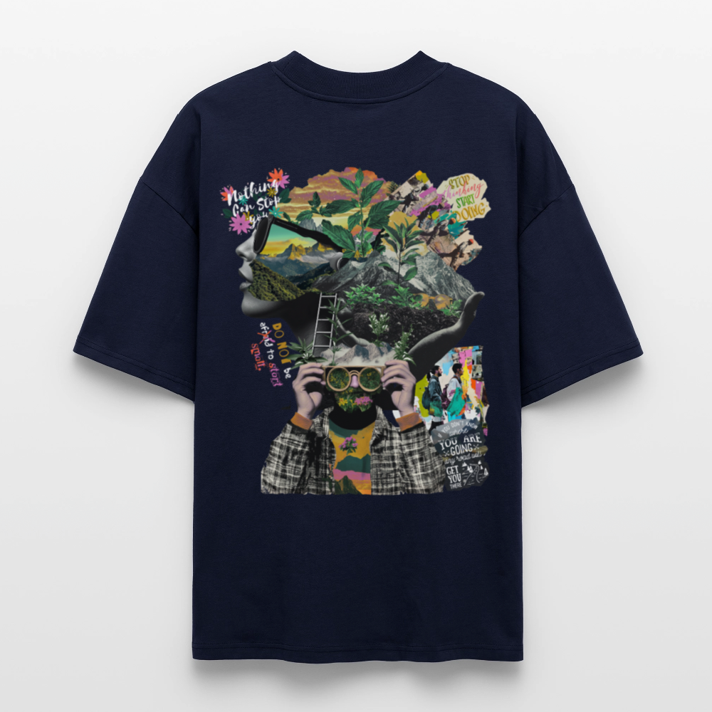 Oceani, Berge, 1st | Blaster, Oversize Bio T-Shirt, Unisex - Navy