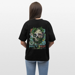 Persephi, Totenkopf, 1st | Blaster, Oversize Bio T-Shirt, Unisex - Schwarz