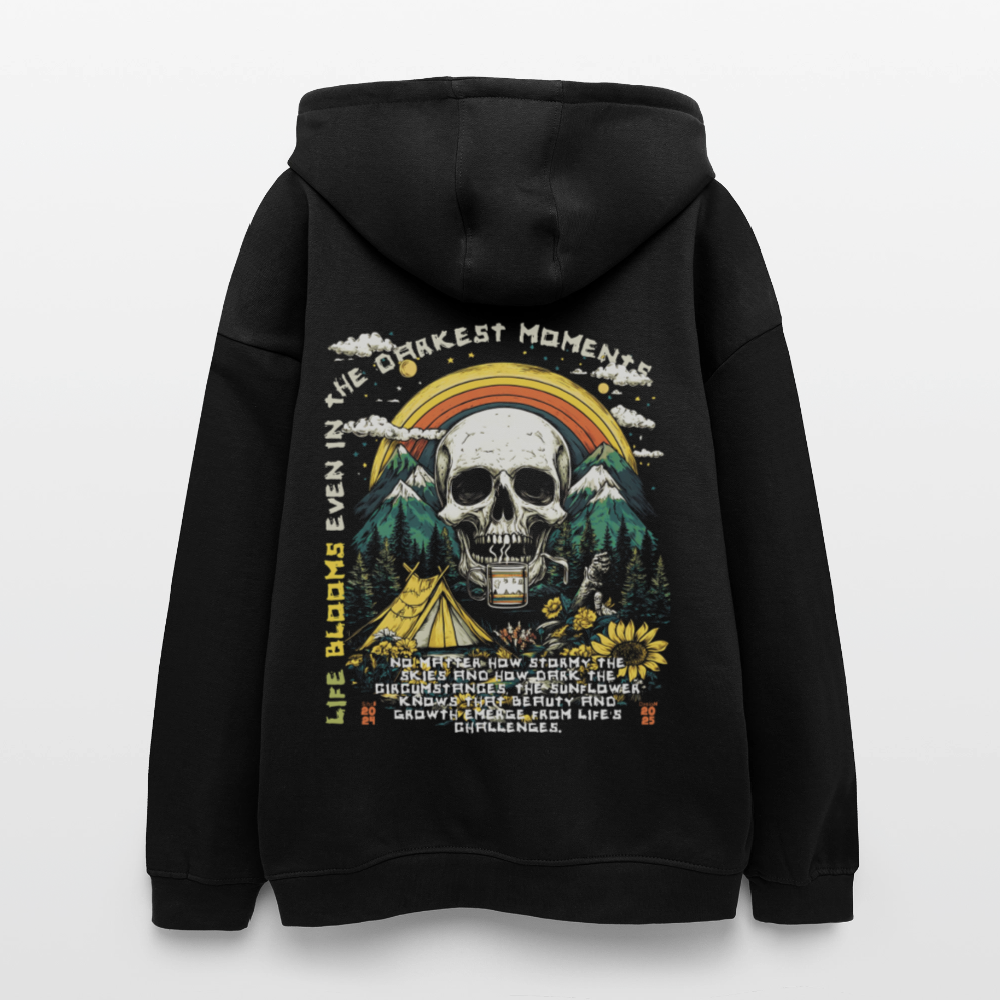 Panian, Berge, 1st | Freshhood, Oversized Unisex Hoodie - Schwarz