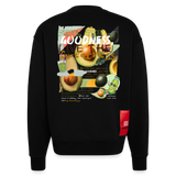 Daeva, Avocado, 1st | Heavyweight Oversized Bio Sweater, Unisex - SOLID BLACK