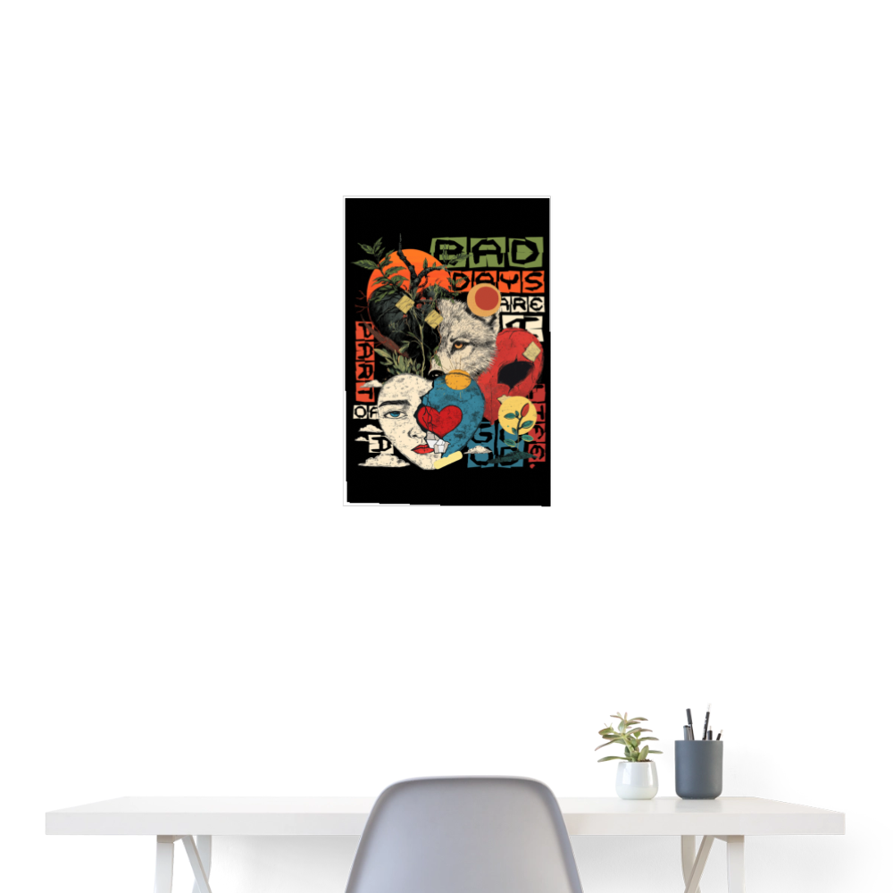 Eosan, Wolf, 1st | Poster 40x60 cm - Weiß
