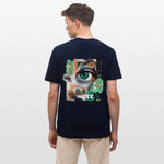 Siegfried, Augen, 1st | Essential, Relaxed Fit Unisex Bio T-Shirt - Navy