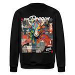 Nezha, Drache, 1st | Roller, Unisex Bio-Sweatshirt - Schwarz