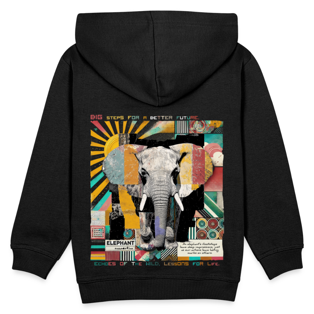 Thanatain, Elefant, 1st | Kinder Hoodie - Schwarz