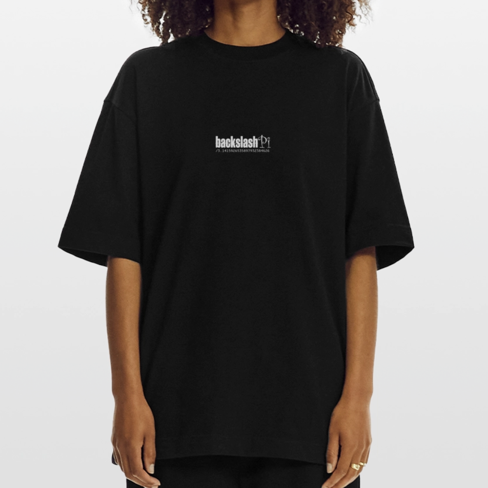 Eosan, Wolf, 1st | Heve, Heavyweight Oversized Bio T-Shirt, Unisex - SOLID BLACK