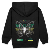 Hesinkar, Schmetterling, 1st | Kinder Hoodie - Schwarz