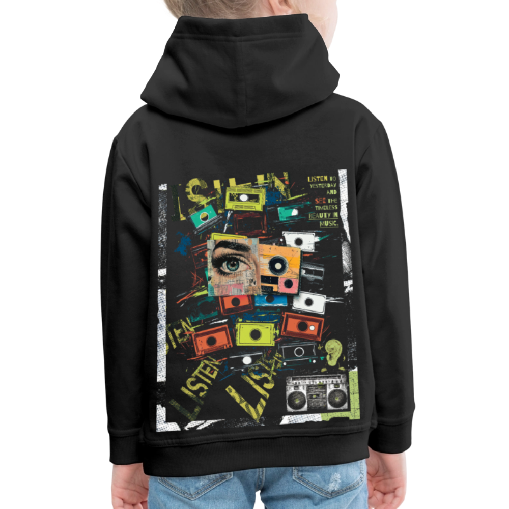 Shahzada, Kassetten, 1st | Kinder Hoodie - Schwarz