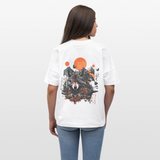 Vaermundis, Wolf, 1st | Blaster, Oversize Bio T-Shirt, Unisex - Weiß