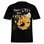 Amphionan, Palmen, 1st | Essential, Relaxed Fit Unisex Bio T-Shirt - Schwarz