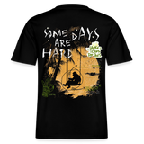 Amphionan, Palmen, 1st | Essential, Relaxed Fit Unisex Bio T-Shirt - Schwarz
