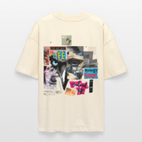 Saturnion, Raabe, 1st | Blaster, Oversize Bio T-Shirt, Unisex - Weißgrau