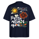 Odin , Blume, 1st | Blaster, Oversize Bio T-Shirt, Unisex - Navy