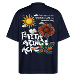 Odin , Blume, 1st | Blaster, Oversize Bio T-Shirt, Unisex - Navy