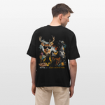Orphean, Reh, 1st | Blaster, Oversize Bio T-Shirt, Unisex - Schwarz